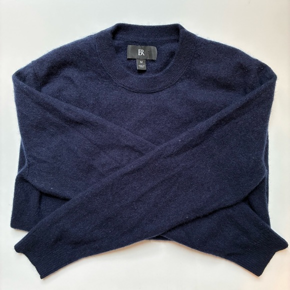 Banana Republic Other - Banana Republic 100% Cashmere Crew-Neck Navy Blue Sweater Size Medium